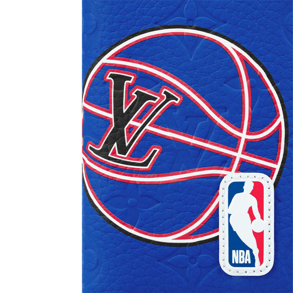 Louis Vuitton NBA Blue Taurillon Leather Monogram Logo Pocket Organizer Wallet - Picture 3 of 9
